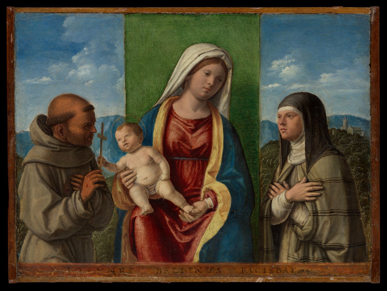 Madonna mit Kind und den Heiligen Franziskus und Klara von Giovanni Battista Cima da Conegliano