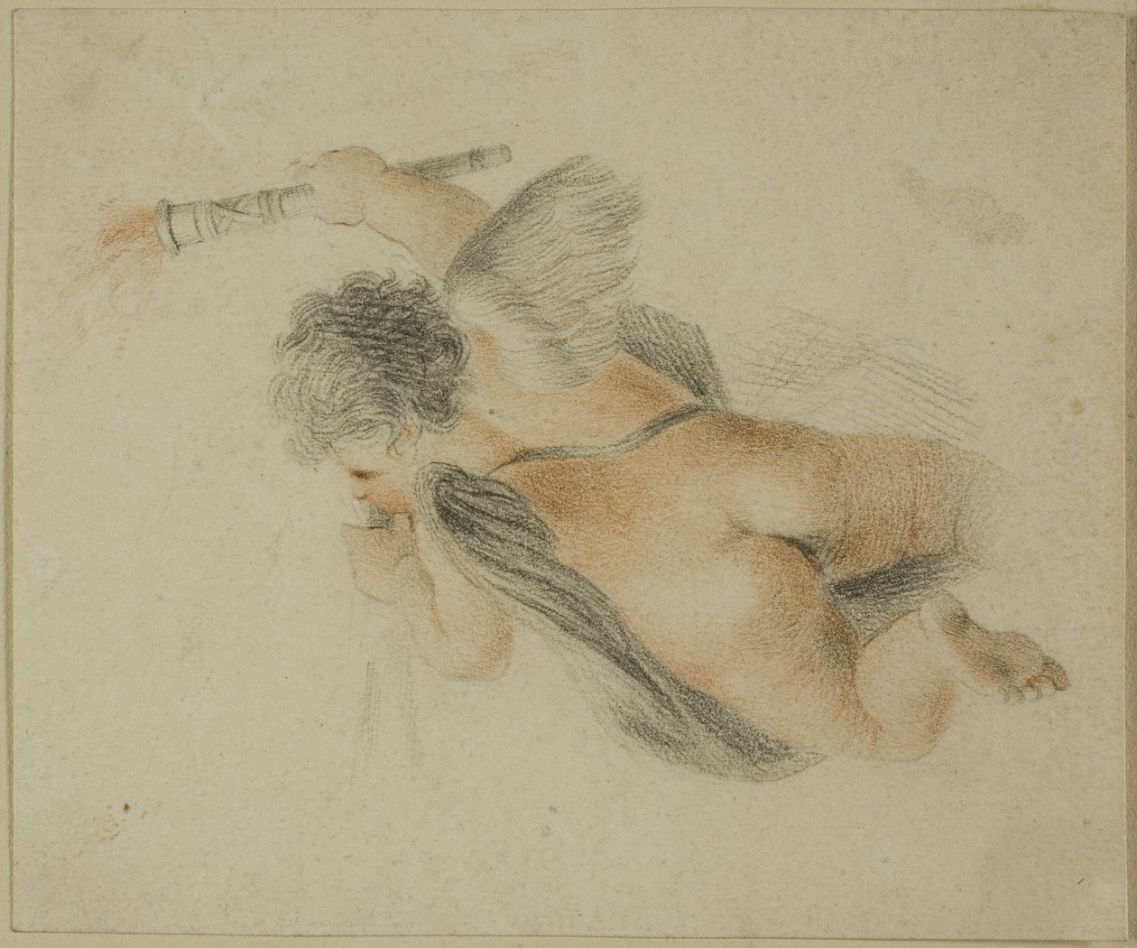 Putto mit Fackel von Giovanni Battista Cipriani