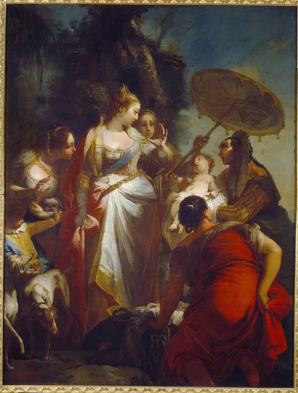 Die Auffindung des Moses von Giovanni Battista Crosato
