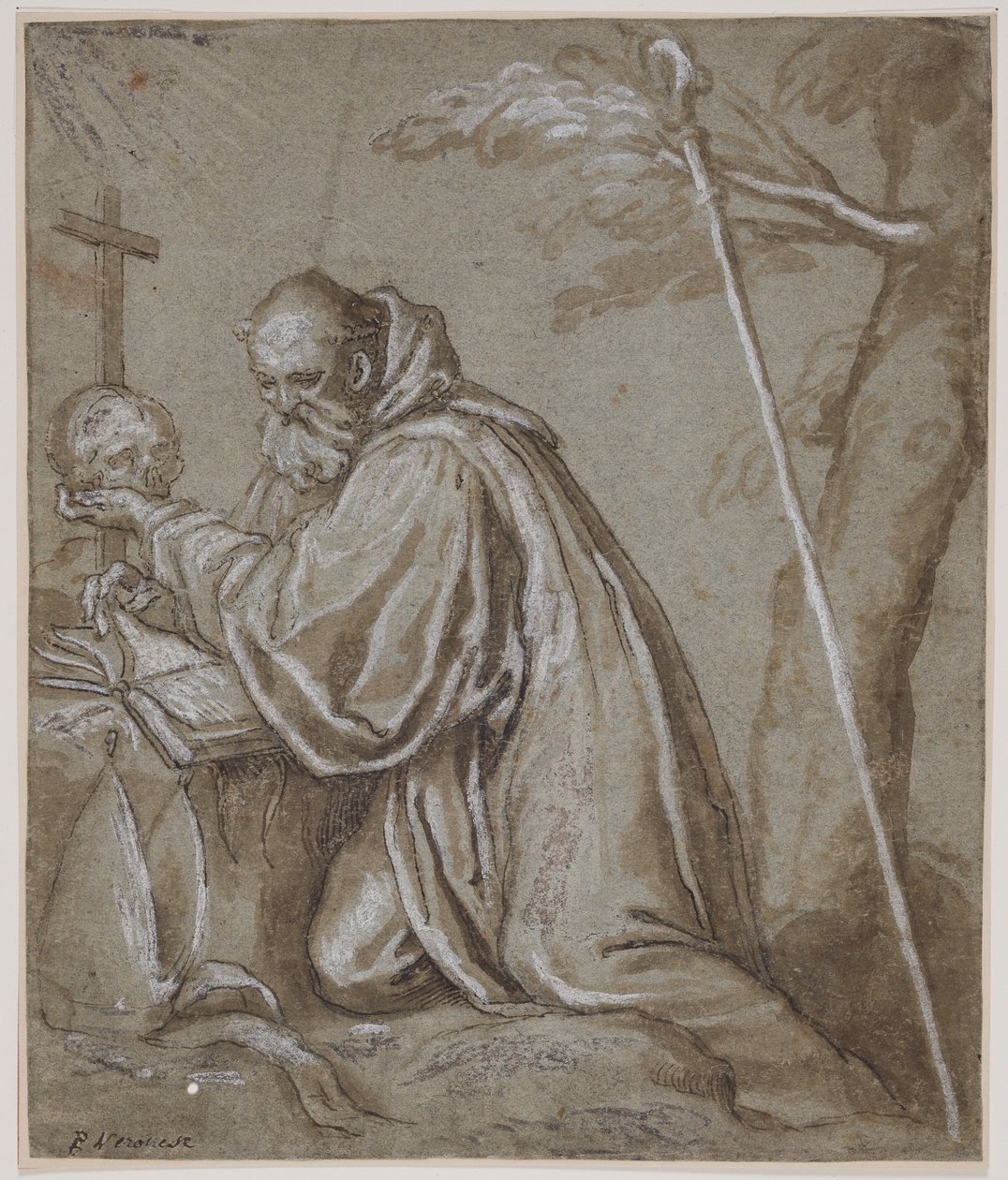 Der heilige Bernhard in Buße von Giovanni Battista Fontana