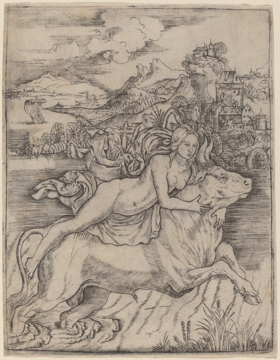 Der Raub der Europa von Giovanni Battista Palumba