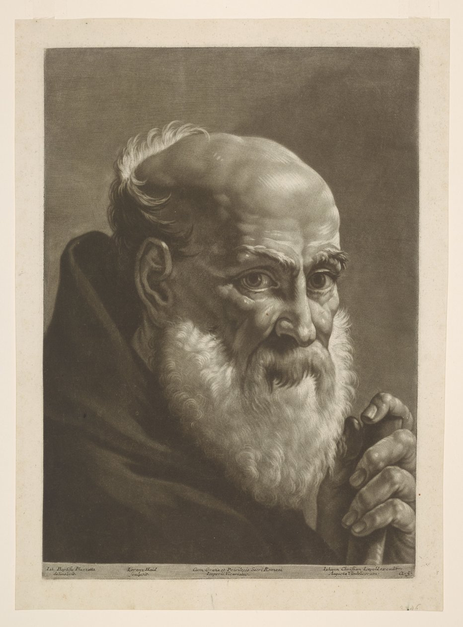 Bärtiger Mönch von Giovanni Battista Piazzetta