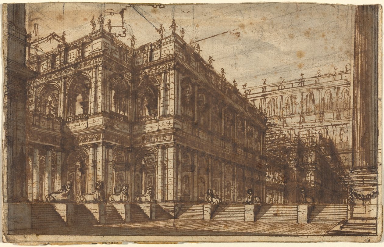 Ein antikes Forum mit Portiken von Giovanni-Battista Piranesi