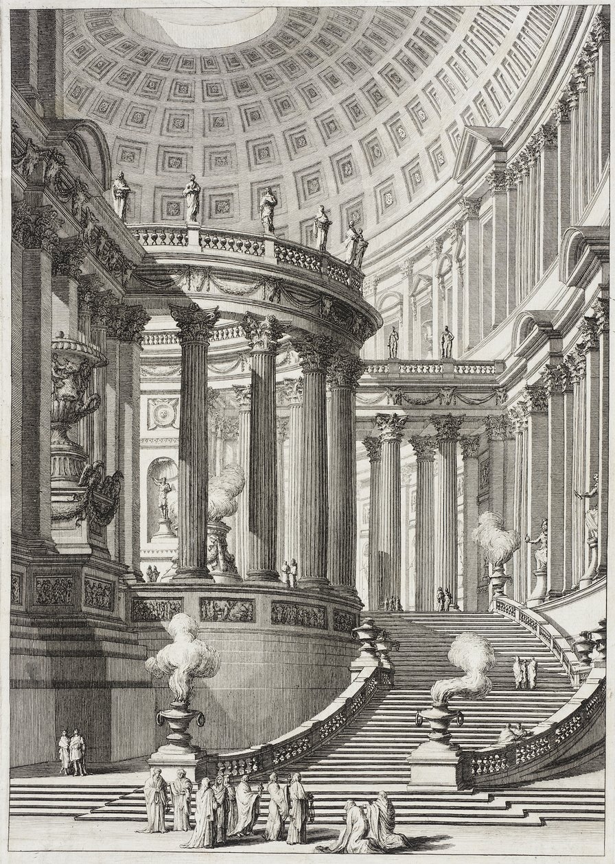 Antiker Tempel von Giovanni Battista Piranesi