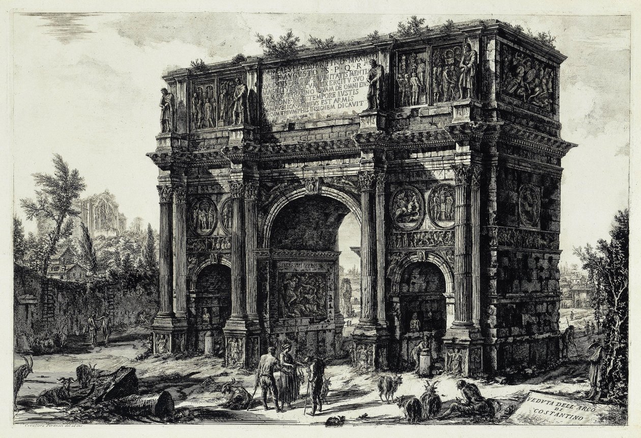 Ansicht des Konstantinbogens in Rom von Giovanni Battista Piranesi