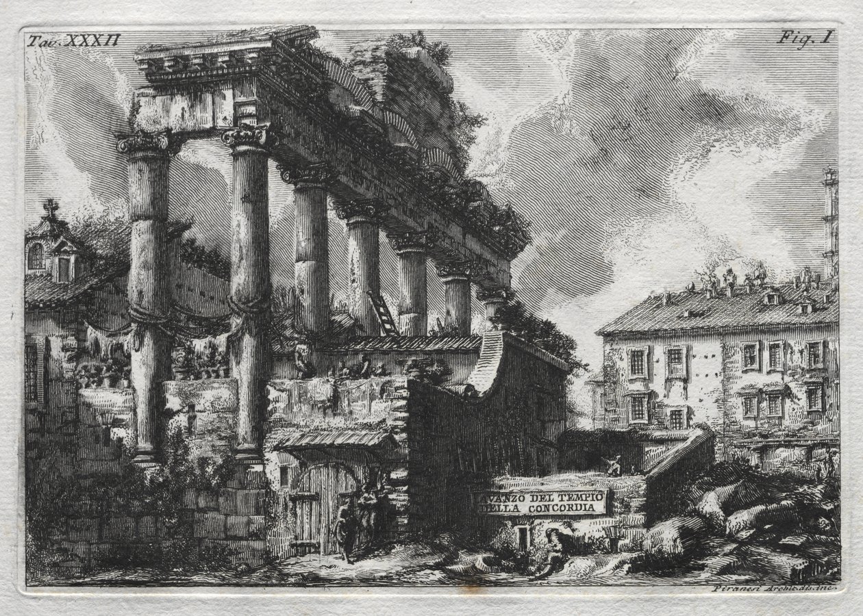 Avanco del Tempio della Concordia von Giovanni Battista Piranesi