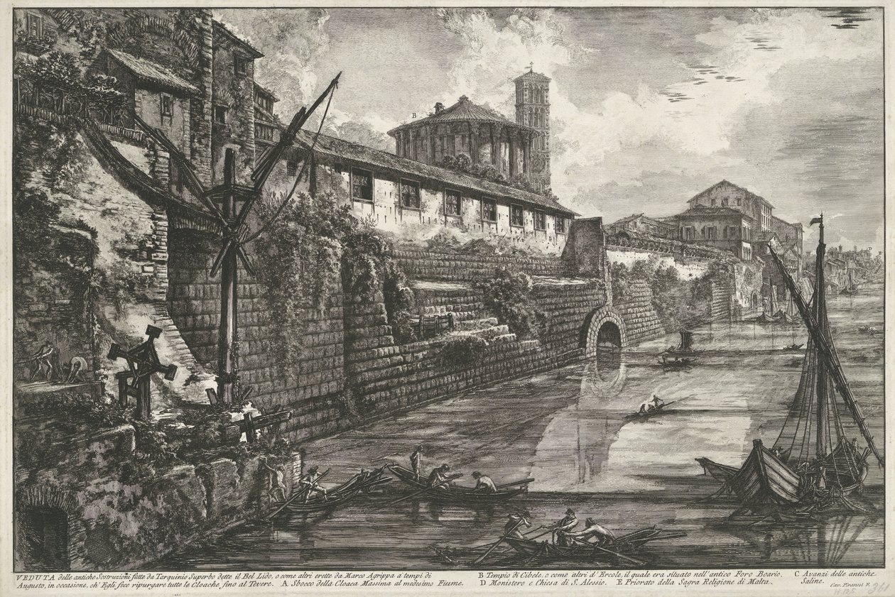 Cloaca Maxima in Rom von Giovanni Battista Piranesi