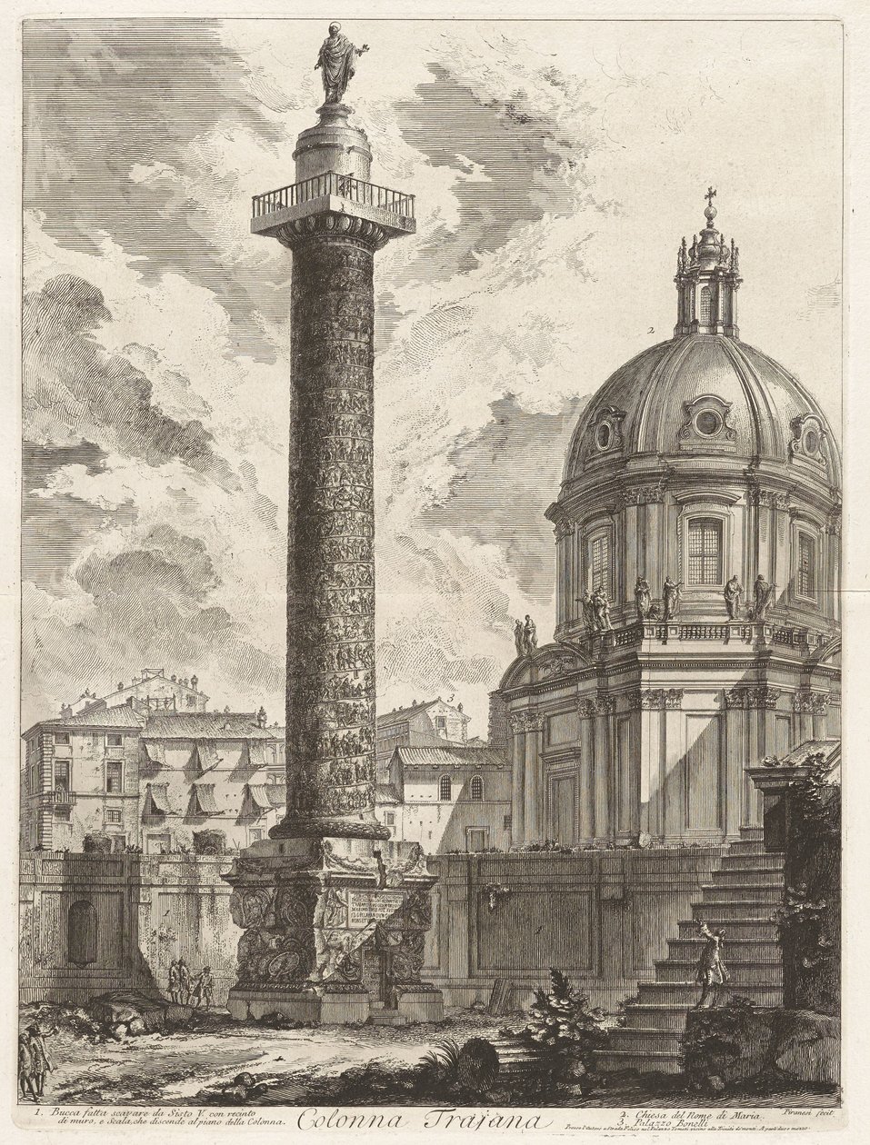 Trajanssäule, aus Ansichten von Rom von Giovanni Battista Piranesi