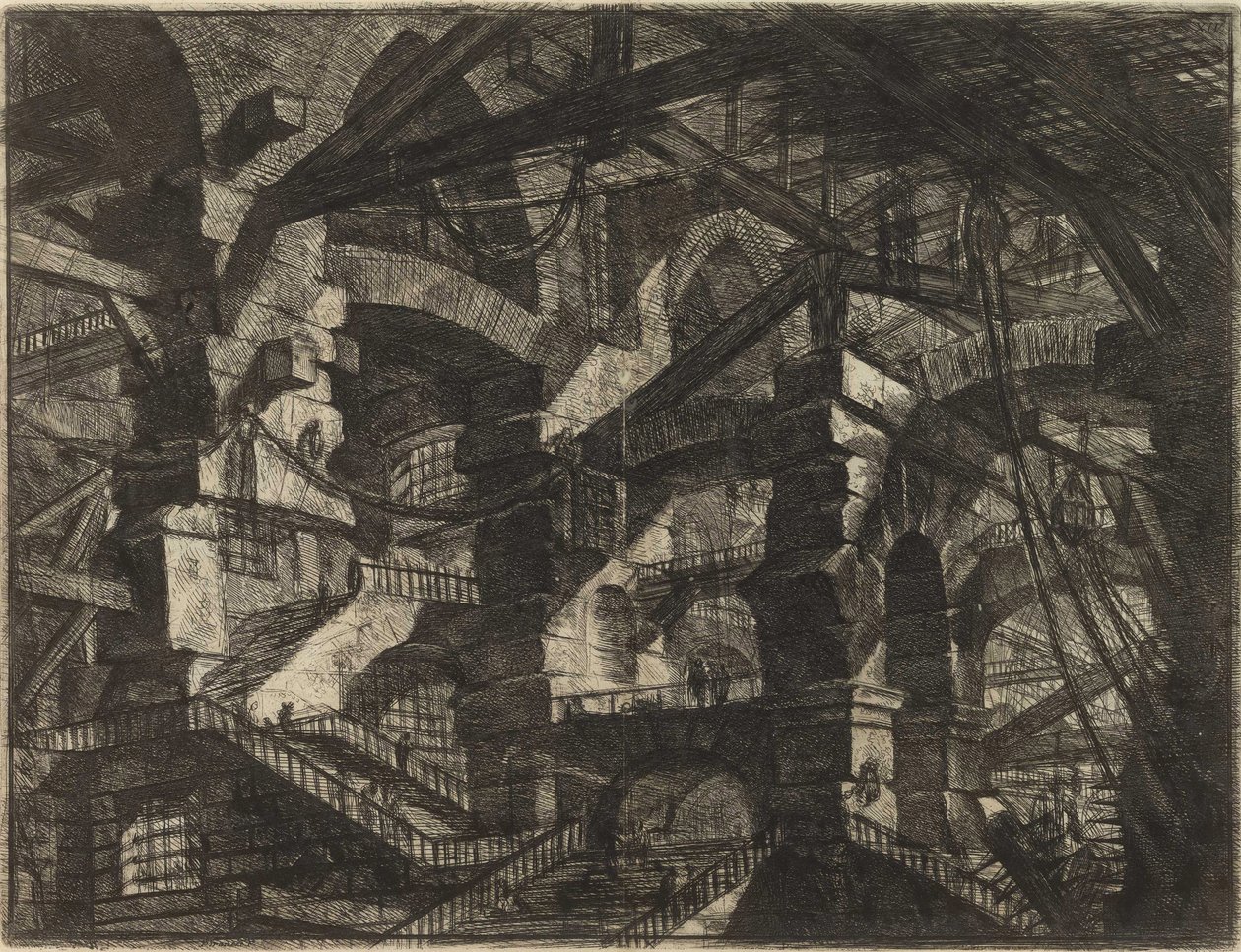 Aus der Serie Die imaginären Gefängnisse von Giovanni Battista Piranesi von Giovanni Battista Piranesi