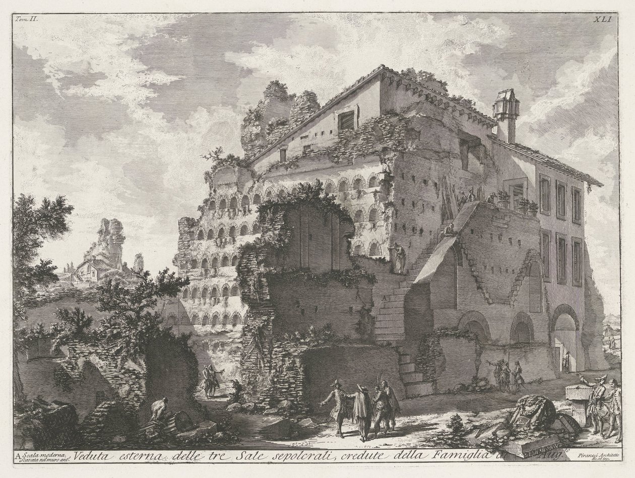 Graftombe der Familie von Kaiser Augustus von Giovanni Battista Piranesi