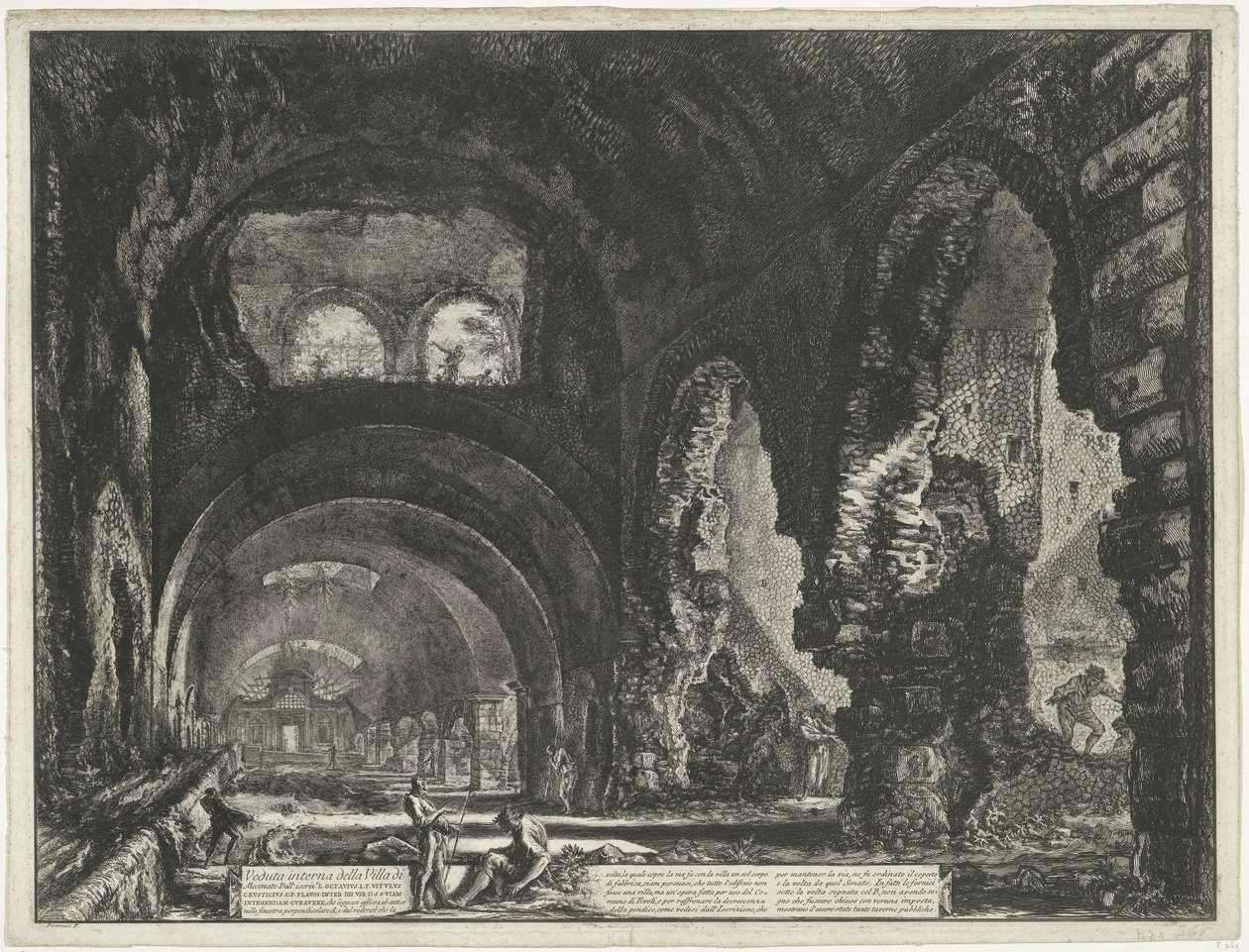 Interieur des Tempels des Hercules Victor in Tivoli (Serientitel) von Giovanni Battista Piranesi