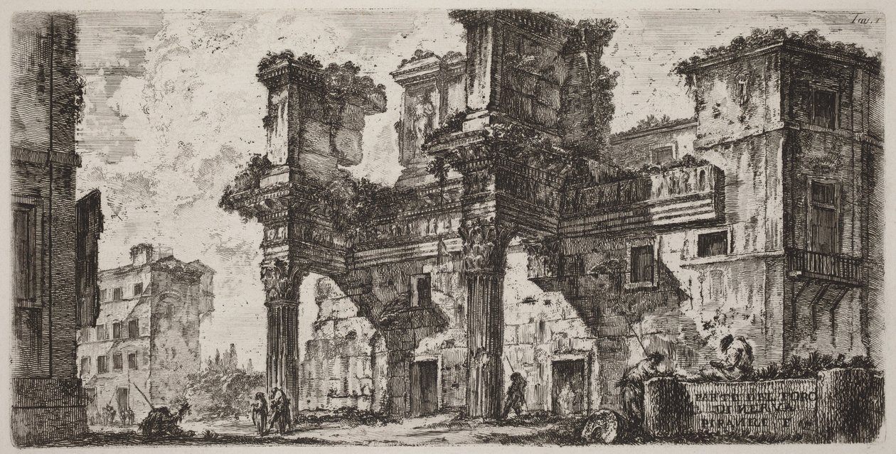 Teil des Nerva-Forums von Giovanni Battista Piranesi