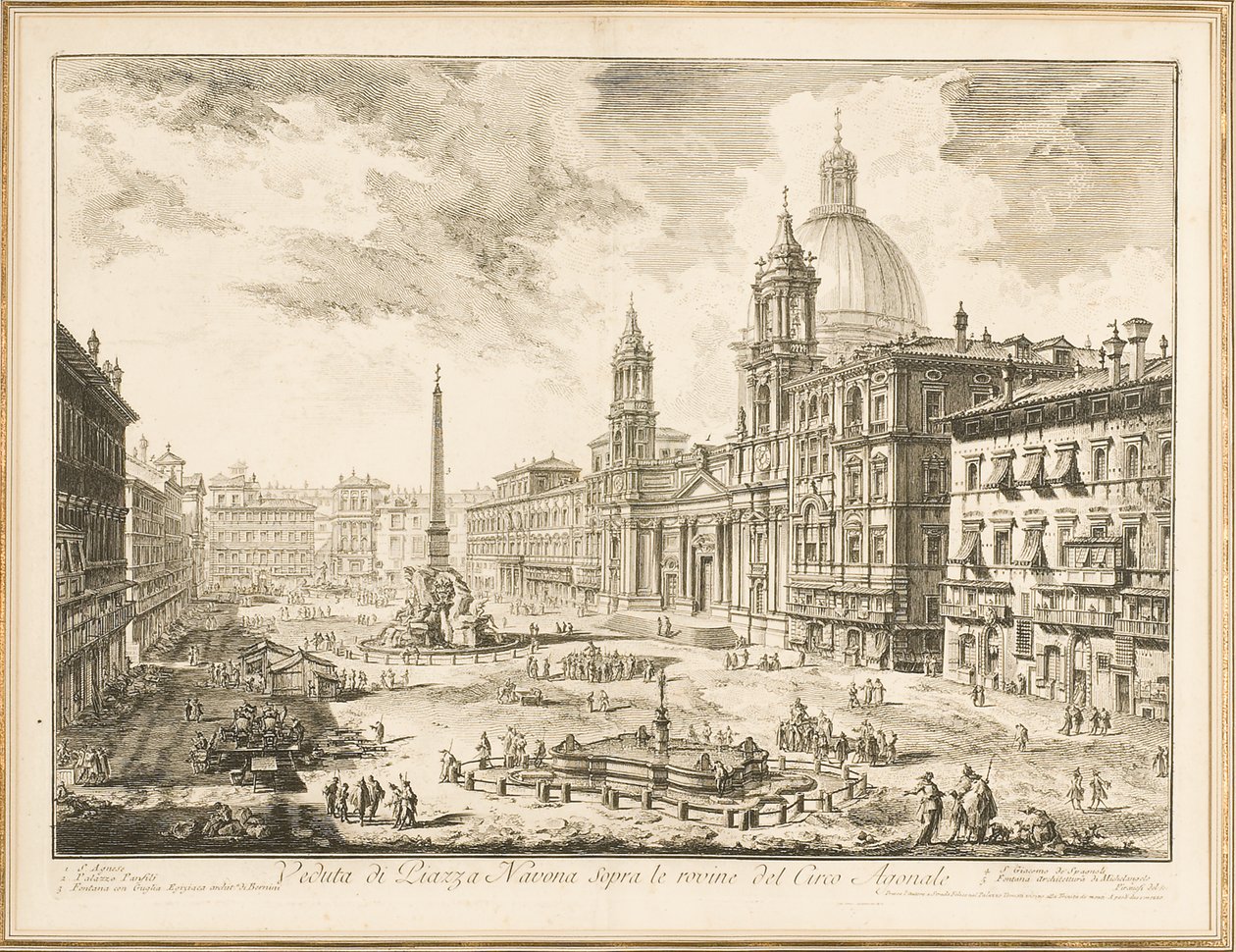 Piazza Navona, Platte aus 