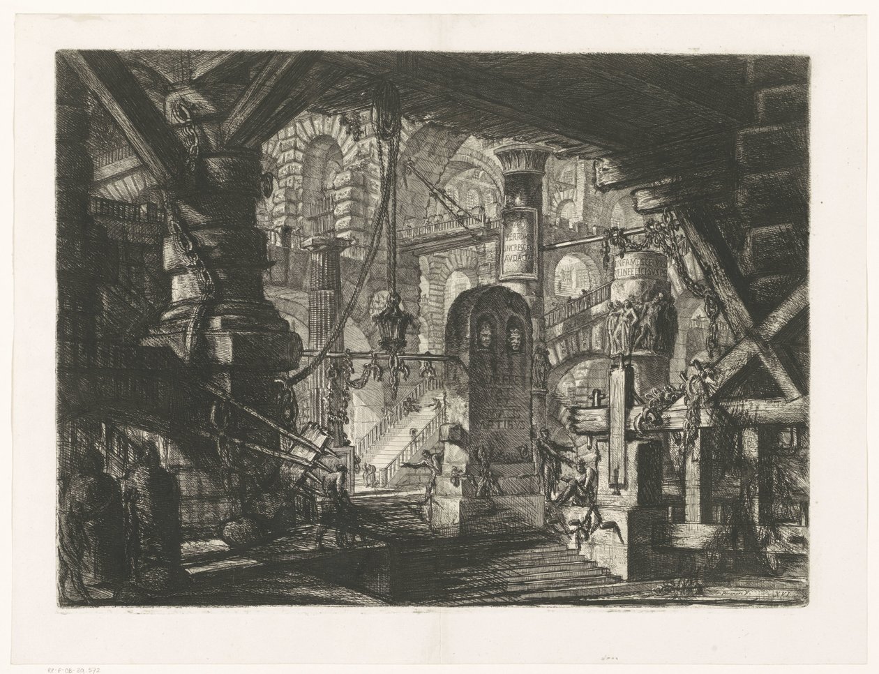 Pier mit Ketten von Giovanni Battista Piranesi