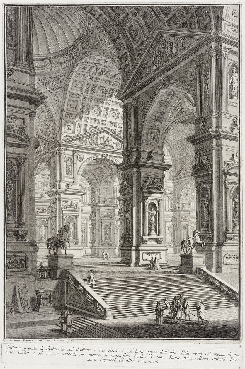 Skulpturengalerie von Giovanni Battista Piranesi