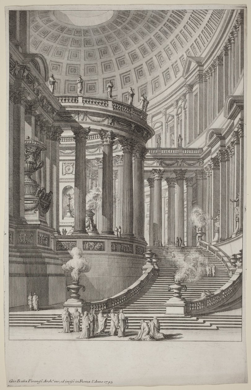 Antiker Tempel von Giovanni Battista Piranesi