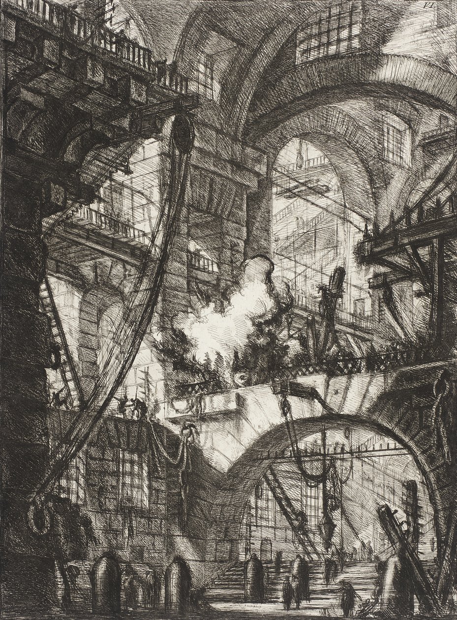 Das rauchende Feuer von Giovanni Battista Piranesi