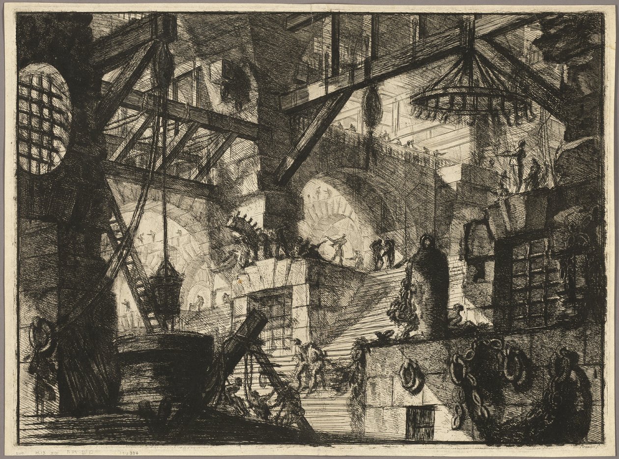 Der Brunnen, Platte 13 aus Imaginäre Gefängnisse von Giovanni Battista Piranesi
