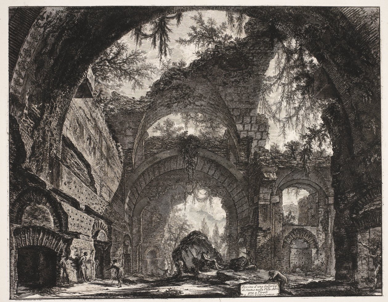 Thermen in der Villa Adriana in Tivoli von Giovanni Battista Piranesi