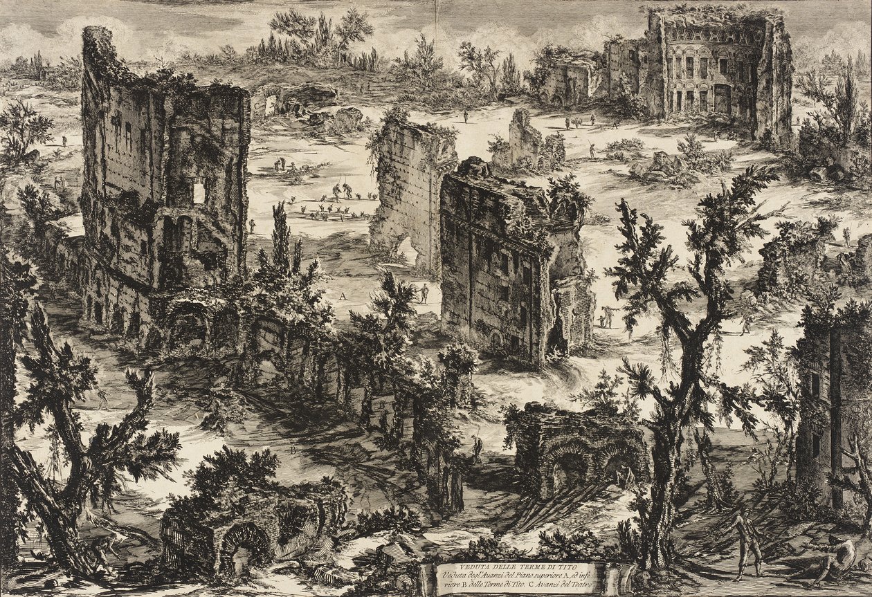 Ansicht der Titusthermen von Giovanni Battista Piranesi