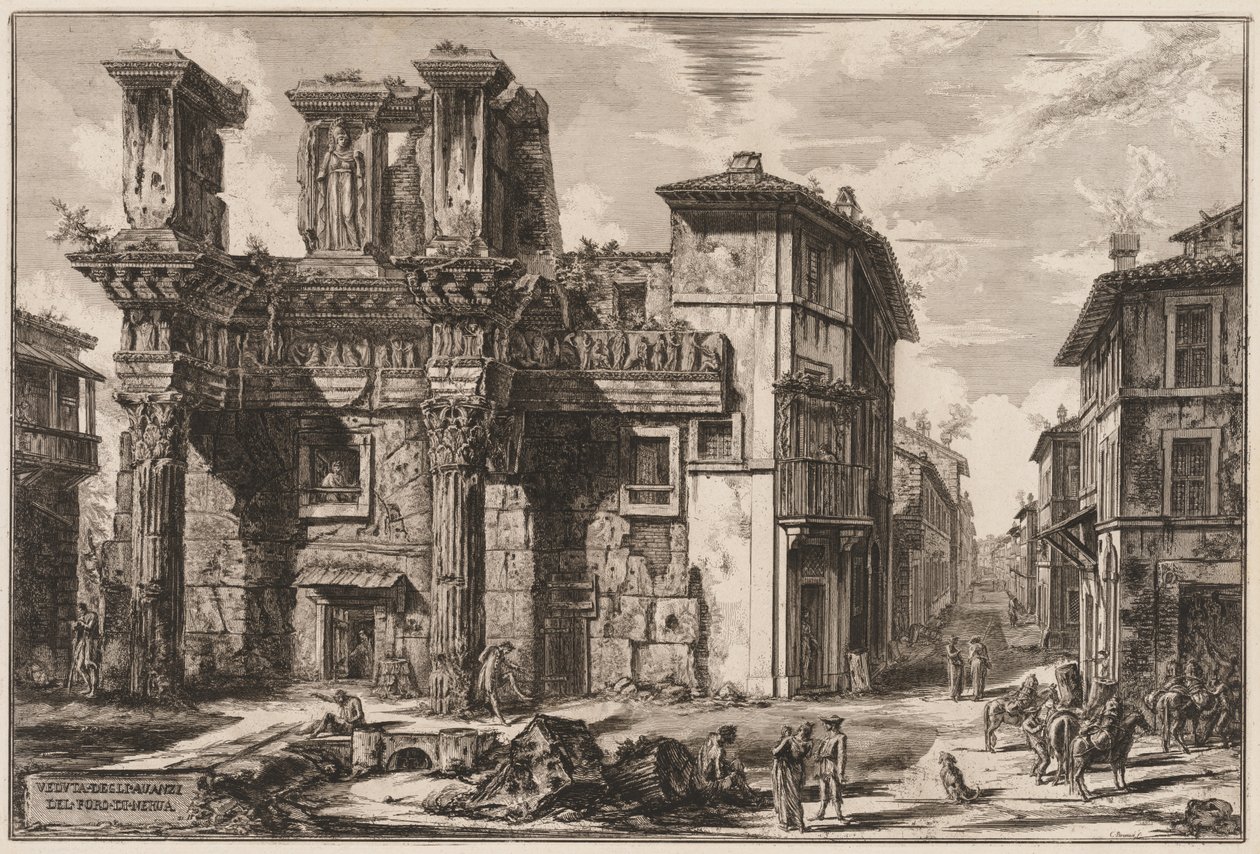 Ansichten von Rom: Forum von Nerva von Giovanni Battista Piranesi