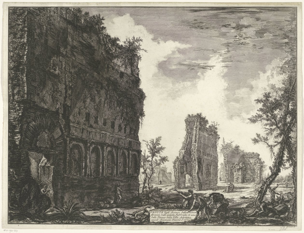 Villa Adriana in Tivoli von Giovanni Battista Piranesi