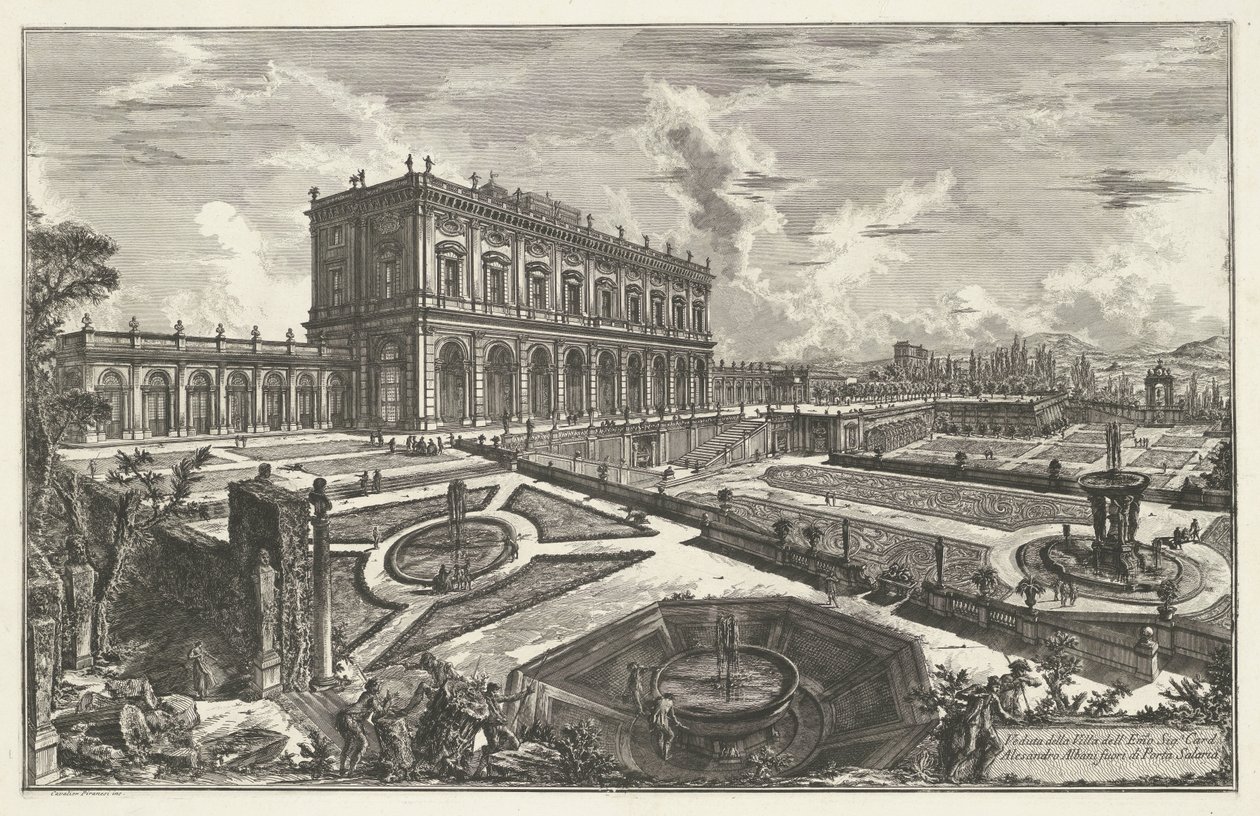 Villa Albani in Rom von Giovanni Battista Piranesi