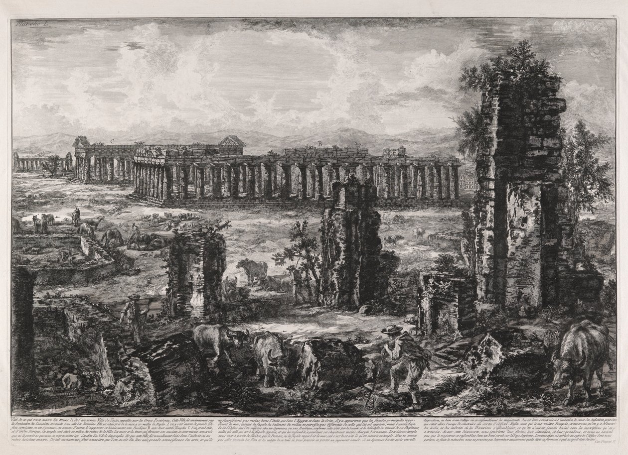 Ansicht der verbleibenden Mauern A. de l von Giovanni Battista Piranesi