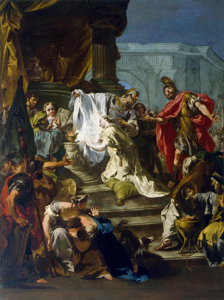 Opferung der Tochter Jephthas von Giovanni Battista Pittoni
