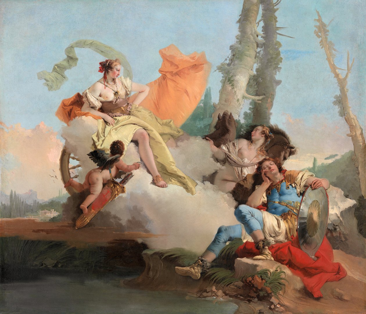 Armida begegnet dem schlafenden Rinaldo von Giovanni Battista Tiepolo
