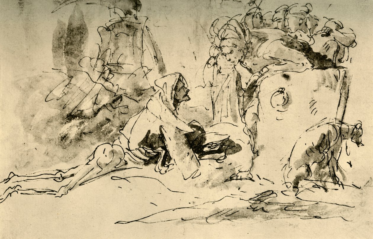 Capriccio von Giovanni-Battista Tiepolo