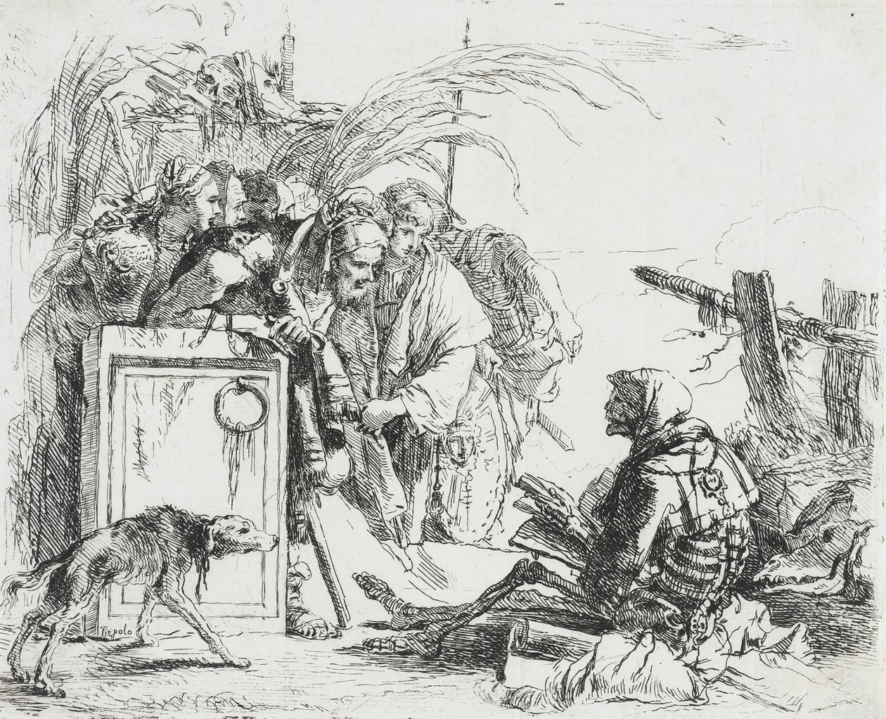 Der Tod gewährt Audienz von Giovanni Battista Tiepolo