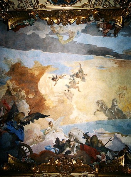 Detail aus dem Lauf der Sonne, 1740 von Giovanni Battista Tiepolo