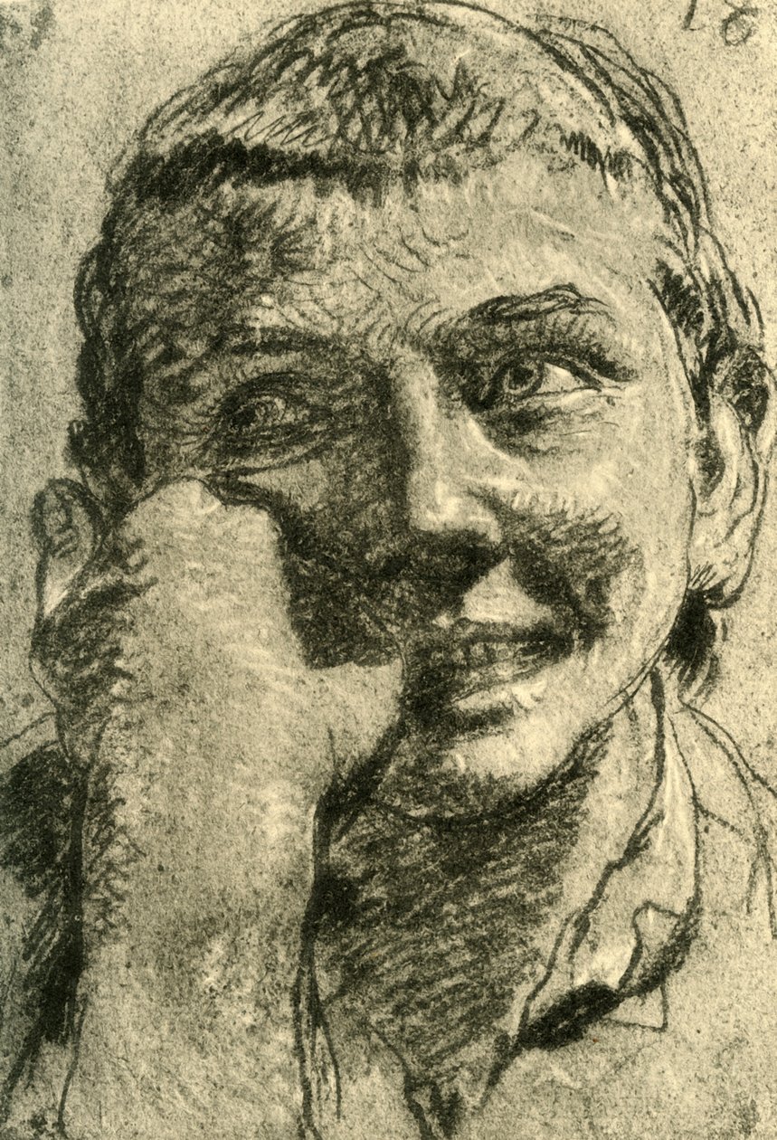 Kopf eines lachenden Jungen, Mitte des 18. Jahrhunderts, 1928 von Giovanni Battista Tiepolo