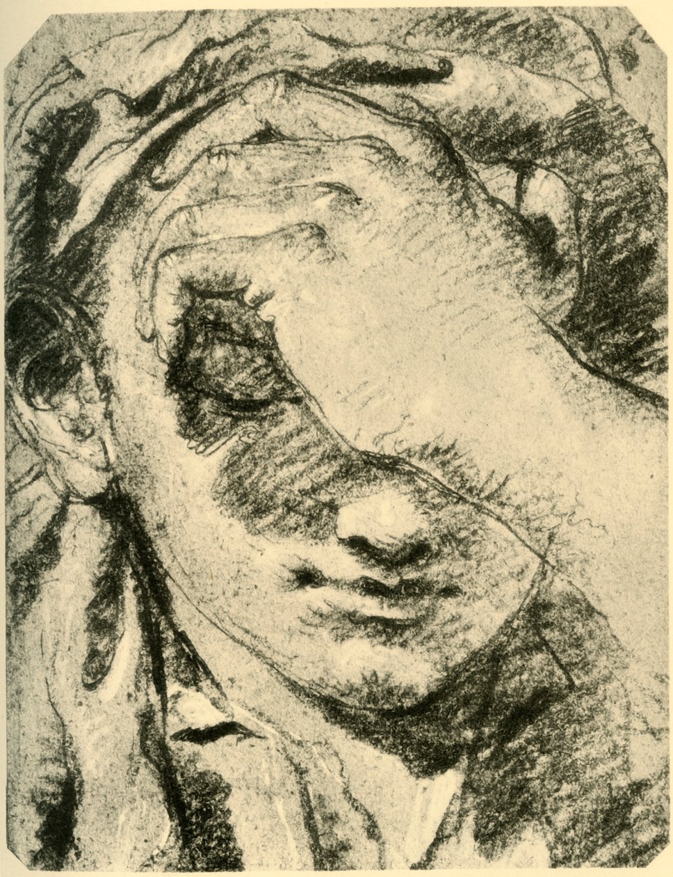 Kopf einer jungen Frau, Mitte 18. Jahrhundert, 1928 von Giovanni Battista Tiepolo