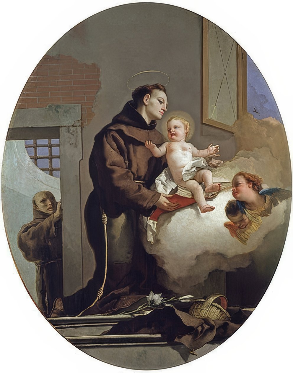 Heiliger Antonius von Padua mit Jesuskind von Giovanni-Battista Tiepolo