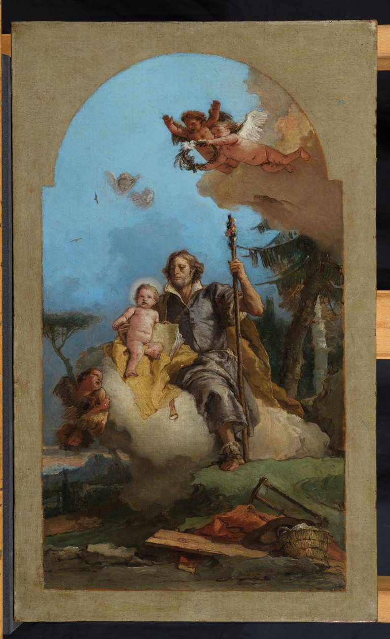 Heiliger Josef mit dem Christkind, 1767 von Giovanni Battista Tiepolo