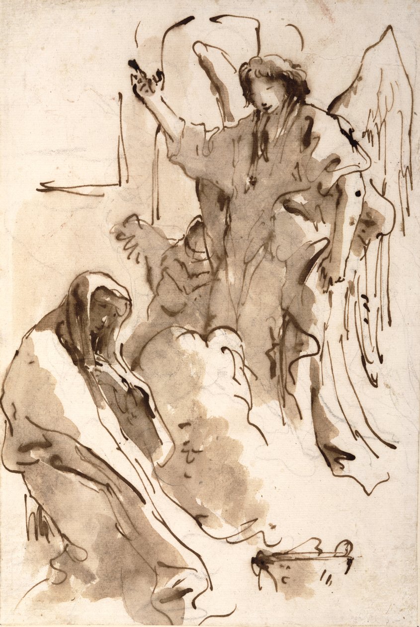 Die Verkündigung, um 1757-62 von Giovanni Battista Tiepolo