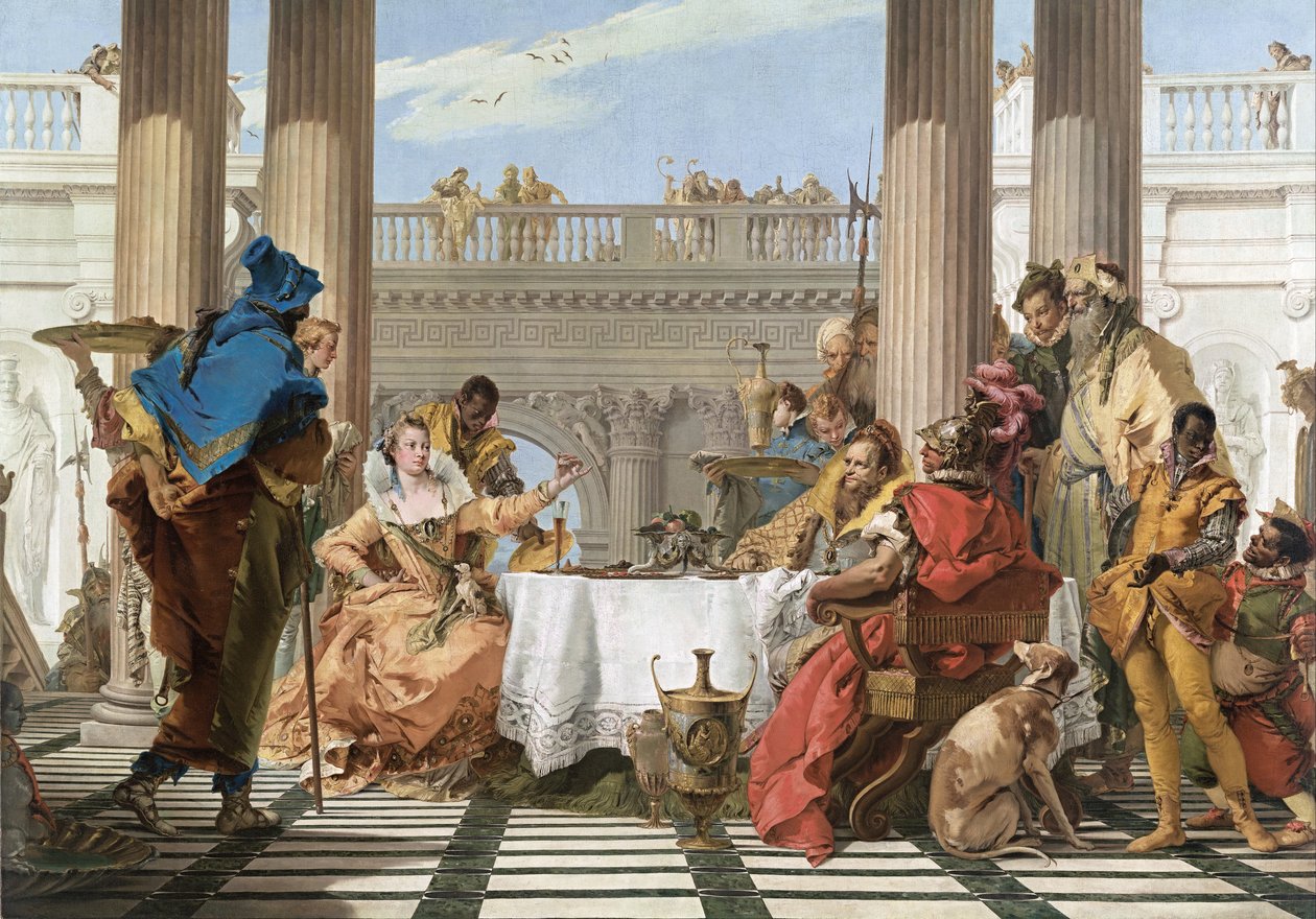 Das Gastmahl der Kleopatra von Giovanni Battista Tiepolo
