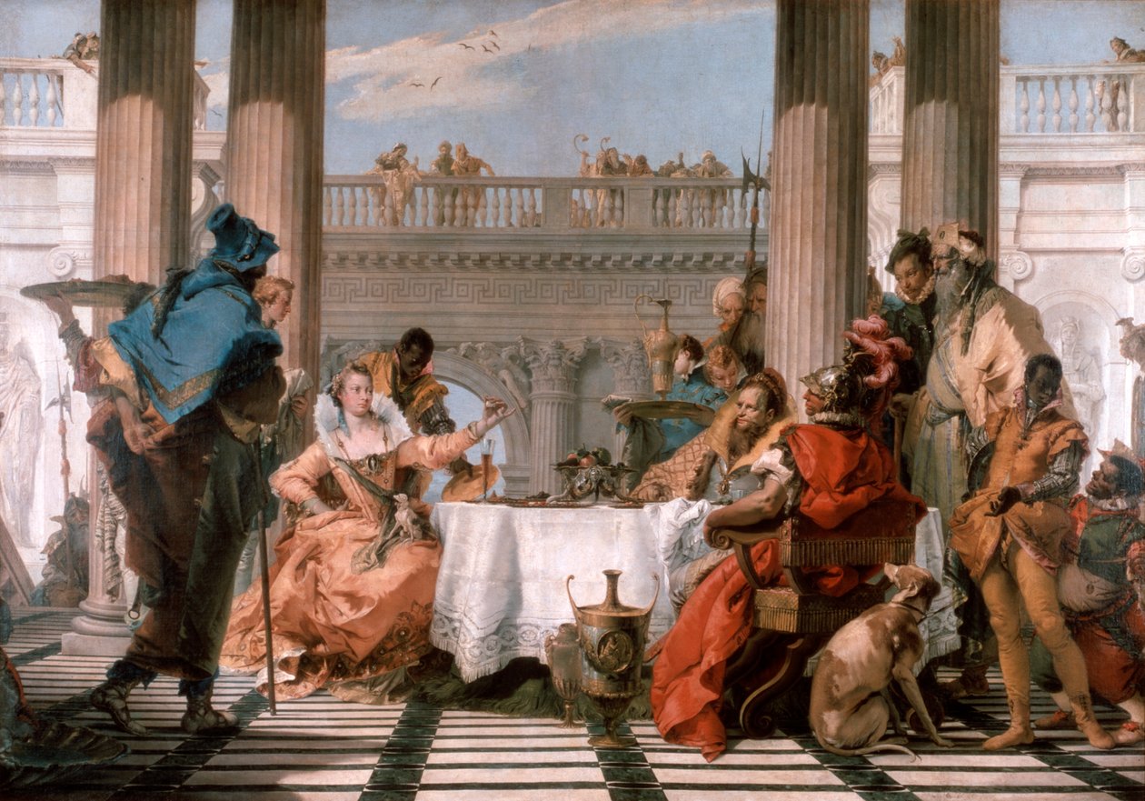 Das Bankett der Kleopatra von Giovanni Battista Tiepolo
