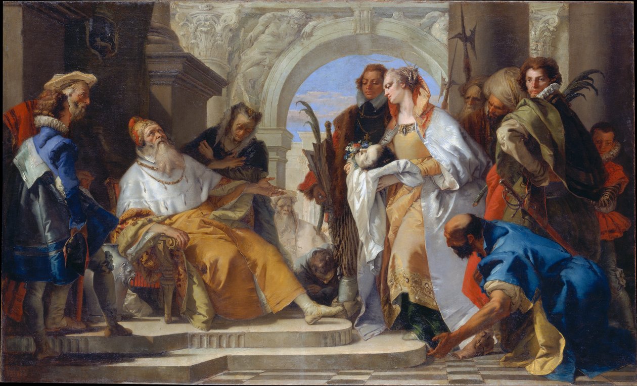 Die Schutzheiligen der Familie Crotta von Giovanni Battista Tiepolo