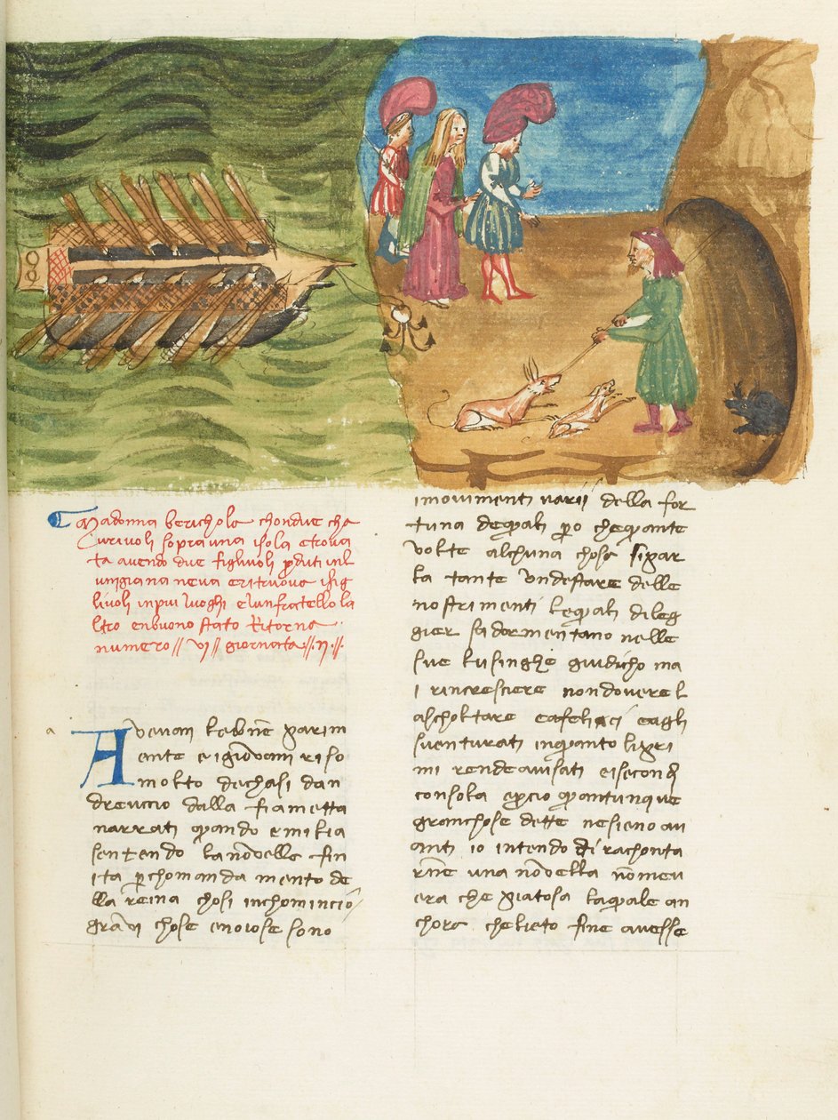 Dekameron, Beritola - Corrado II di Villafranca entdeckt Beritola, Zweiter Tag, Novelle 6 von Giovanni Boccaccio