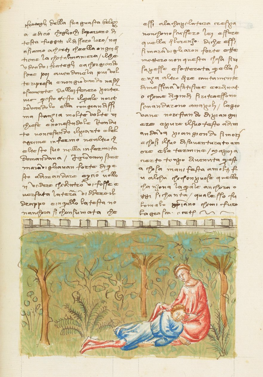 Dekameron, Vierter Tag, Novelle 6; Vorahnung: Tod von Gabriotto von Giovanni Boccaccio