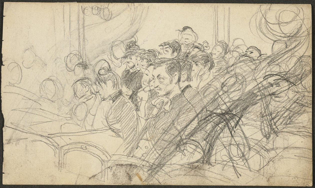 Publikum in einem Pariser Theater I von Giovanni Boldini