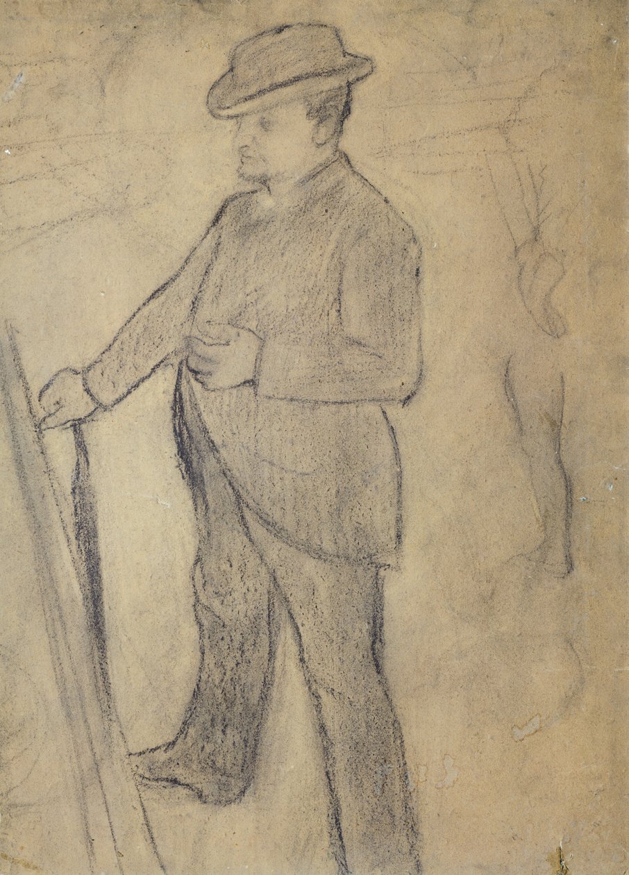 Porträt von Boldini, von Edgar Degas (Zeichnung) von Giovanni Boldini