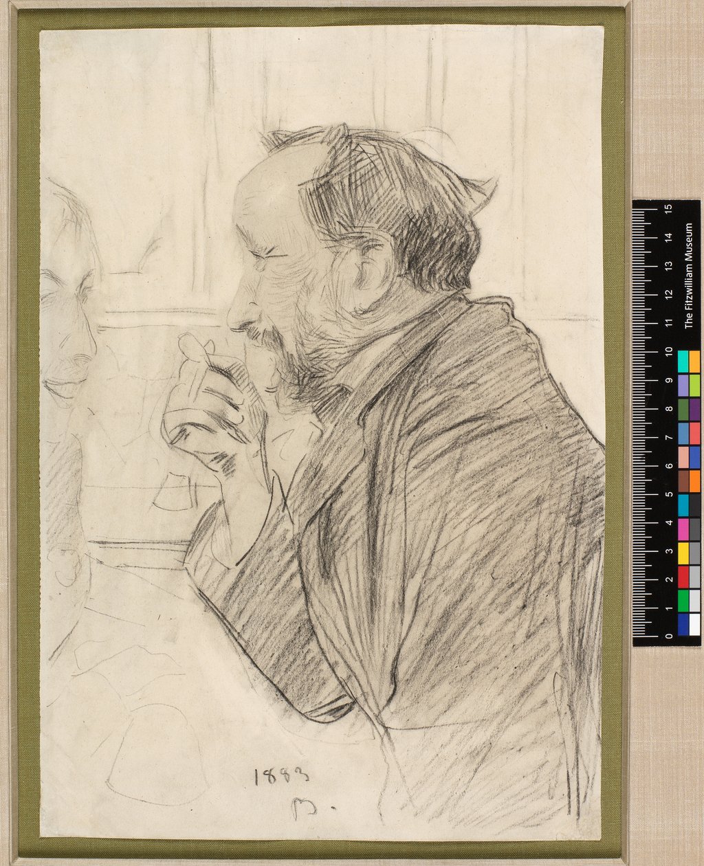 Porträt von Edgar Degas an einem Cafétisch von Giovanni Boldini