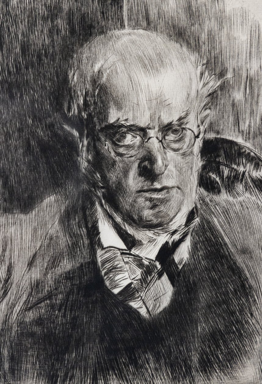 Porträt des Malers Adolph Menzel (Detail) von Giovanni Boldini