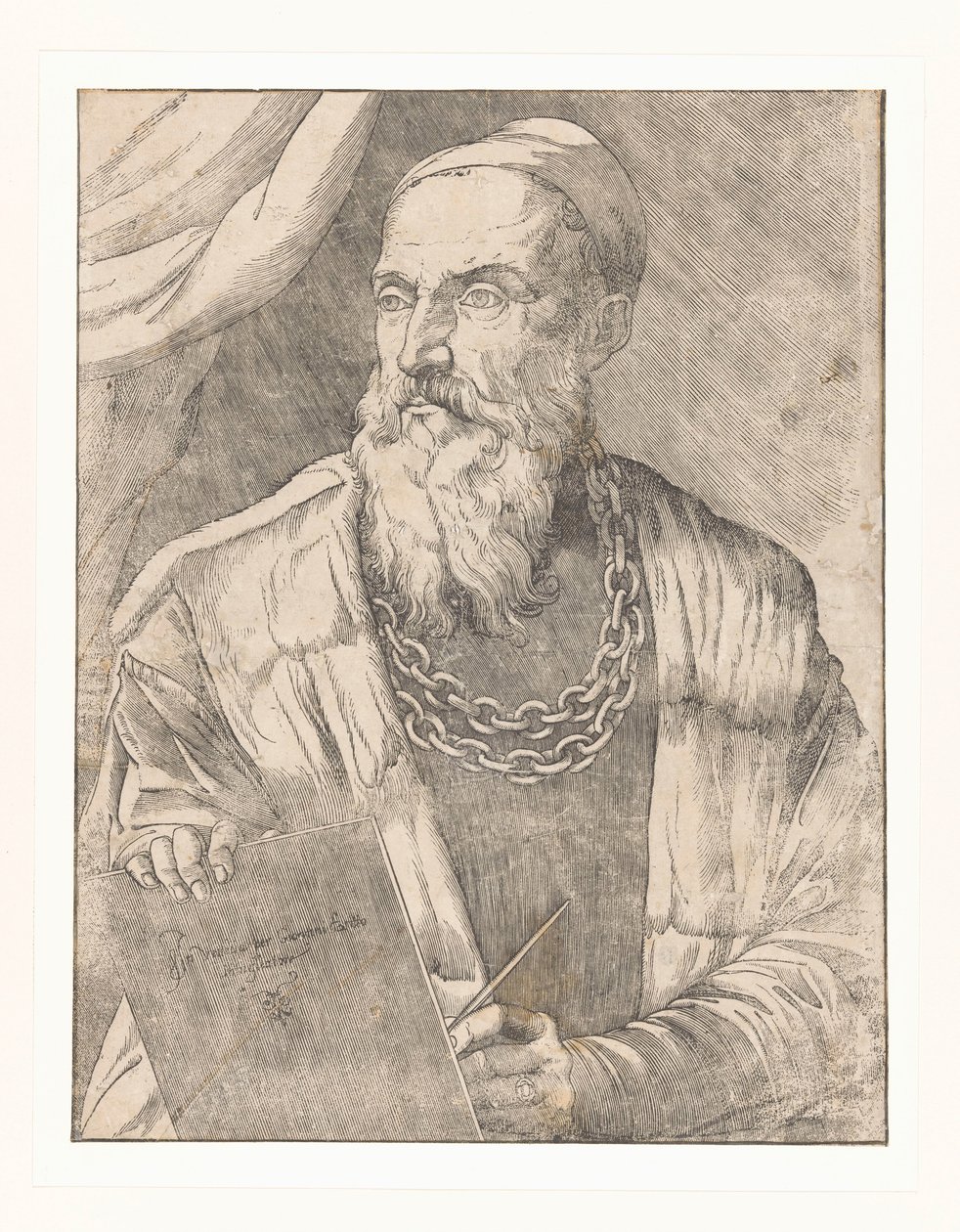Porträt des Künstlers Tizian von Giovanni Britto