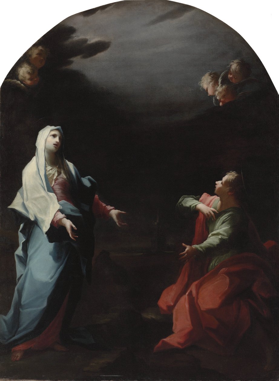 Die Madonna und der Heilige Johannes der Evangelist von Giovanni Camillo Sagrestani