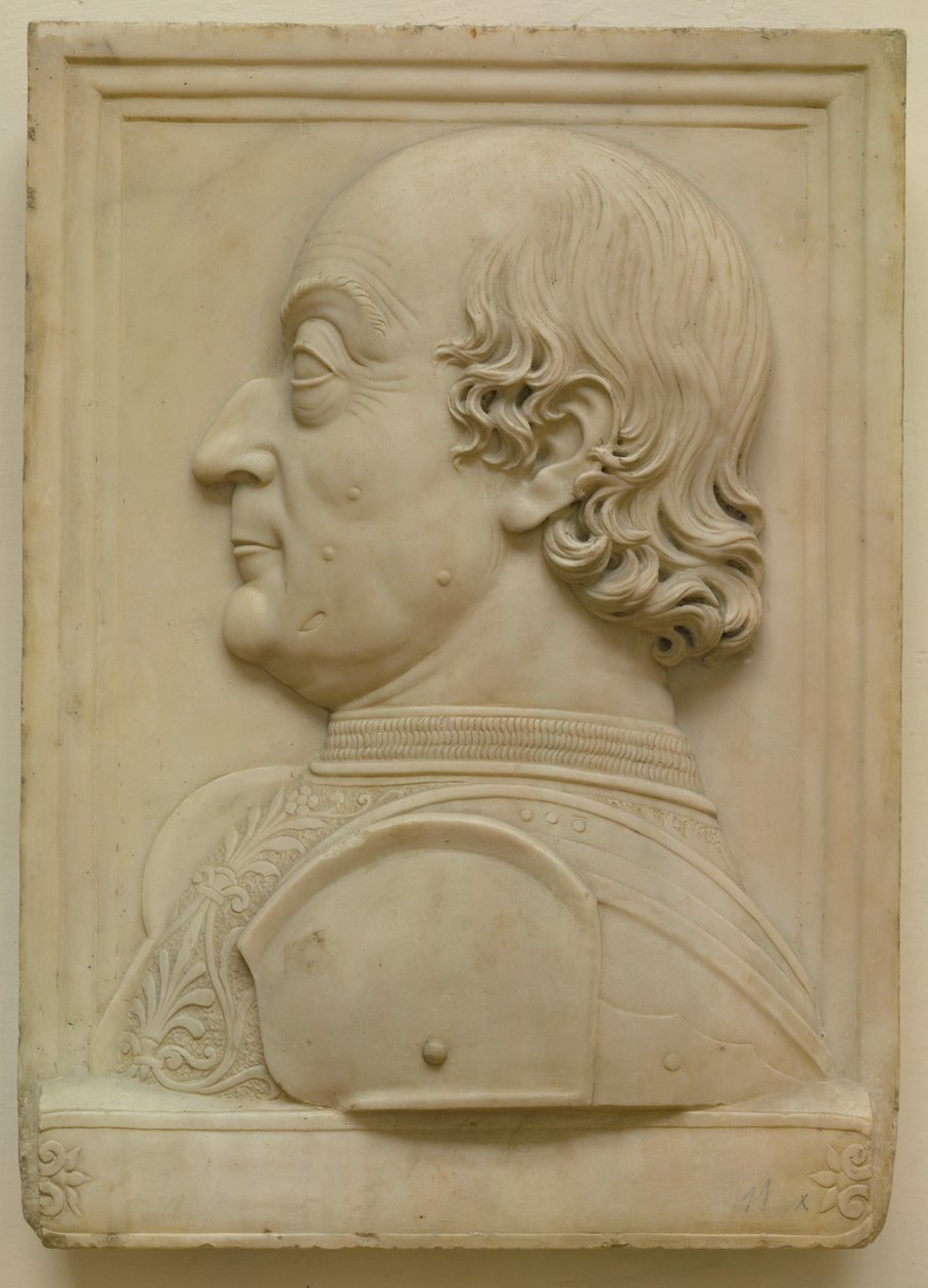 Federigo da Montefeltro, Herzog von Urbino, Condottiere, Mäzen und Gelehrter von Giovanni Cristoforo Romano